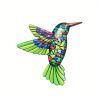 1pc/4pcs, Metal Hummingbird Wall Art Decor, Metal Birds Outdoor Wall Sculpture Decoration Hanging, Room Decor, Home Decor, Wedding Decor