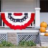 USA Stars and Stripes Pleated Fan Flag for July 4th Decoration.