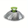 Foldable Stainless Steel Steamer Basket for Vegetables, Fish and Buns.