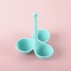 3-Hole Silicone Egg Poacher and Steamer Tray.