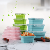 Reusable Pizza Slice Storage Container with Microwavable Serving Trays.