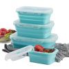 Reusable Pizza Slice Storage Container with Microwavable Serving Trays.
