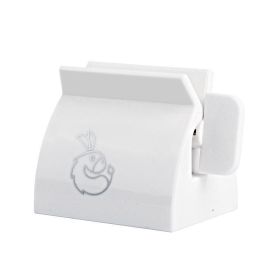 Manual Rolling Toothpaste Tube Squeezer for Bathroom and Home Use. (Color: White)