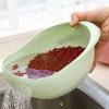 Multi-Functional Kitchen Washing Basket with Drain Basin for Rice, Fruits and Vegetables.