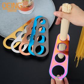 Stainless Steel Spaghetti and Pasta Measuring Tool for Kitchen Use. (Color: Rose gold)