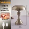 Rechargeable Nordic Mushroom LED Table Lamp with Touch Dimming