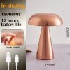 Rechargeable Nordic Mushroom LED Table Lamp with Touch Dimming