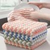 5/10-Pack 30x30cm Microfiber Kitchen Cleaning Cloths for Dishes and Surfaces.h