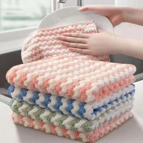 5/10-Pack 30x30cm Microfiber Kitchen Cleaning Cloths for Dishes and Surfaces.h (Type: 10PCS)