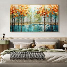 Abstract Forest Landscape Canvas Wall Art for Modern Home Decor (Style: 01, size: 40x80cm)