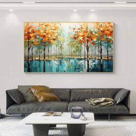 Abstract Forest Landscape Canvas Wall Art for Modern Home Decor (Style: 01, size: 60x120cm)