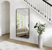 Rectangular Fog-Resistant Wall Mirror with Tempered Glass and Rounded Corners