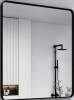 Rectangular Fog-Resistant Wall Mirror with Tempered Glass and Rounded Corners
