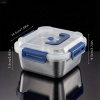 Yakimoto Extra-Large Stainless Steel Food Storage Containers with Airtight Lids.