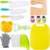 8-Piece Kids Kitchen Knife Set with Cutting Board and Peeler.