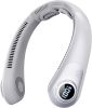 Rechargeable Hands-Free Neck Fan with LED Display and 5 Speeds.