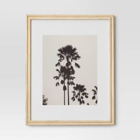 11"x14" Matted to 8"x10" Traditional Value Picture Frame (Color: Natural Wood)
