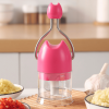 Manual 3-Blade Stainless Steel Food Chopper for Garlic, Onion and Vegetables