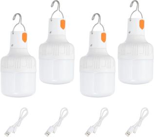 2-Pack Rechargeable 90W LED Camping Lanterns with 3 Lighting Modes and Hanging Hooks. (Style: 60W  4)