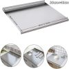 XXL Double-Sided Stainless Steel Cutting Board and Food Prep Tray.