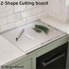 XXL 304 Stainless Steel Cutting Board with Anti-Slip Design.