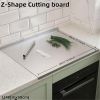 XXL 304 Stainless Steel Cutting Board with Anti-Slip Design.