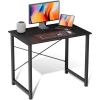 Modern Home Office Computer Desk with X-Shaped Reinforcement