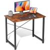 Modern Home Office Computer Desk with X-Shaped Reinforcement