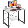 Modern Home Office Computer Desk with X-Shaped Reinforcement