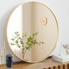 Black Round Wall Mirror for Bathroom, Entryway and Bedroom Vanity.