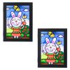 Kids Front-Opening Wooden Art Display and Storage Frame.
