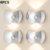 USB Rechargeable LED Wall Sconce with Motion Sensor and 3 Color Modes