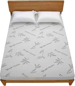 Bamboo Waterproof Mattress Protector (size: Twin)