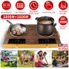 7000W Portable Double Ceramic Cooktop with Timer and 11 Power Levels