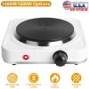 1500W Portable Single Electric Hot Plate with 5 Heat Settings