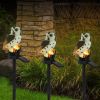 Solar LED Owl Garden Light with IP65 Waterproof Design.