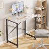 Modern Home Office Computer Desk with X-Shaped Reinforcement