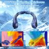 Rechargeable Hands-Free Neck Fan with LED Display and 5 Speeds.