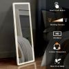 64x21-Inch LED Full-Length Mirror with 3-Color Lighting and Stand.