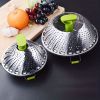 Foldable Stainless Steel Steamer Basket for Vegetables, Fish and Buns.