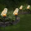 Solar LED Owl Garden Light with IP65 Waterproof Design.