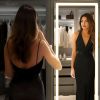64x21-Inch LED Full-Length Mirror with 3-Color Lighting and Stand.