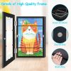 Kids Front-Opening Wooden Art Display and Storage Frame.