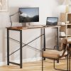 Modern Home Office Computer Desk with X-Shaped Reinforcement