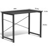 Modern Home Office Computer Desk with X-Shaped Reinforcement