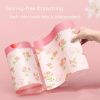 60-Pack 4-Gallon Drawstring Trash Bags with Red Rose Print.