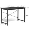 Modern Home Office Computer Desk with X-Shaped Reinforcement