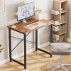 Modern Home Office Computer Desk with X-Shaped Reinforcement