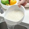 Multi-Functional Kitchen Washing Basket with Drain Basin for Rice, Fruits and Vegetables.