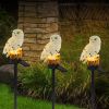 Solar LED Owl Garden Light with IP65 Waterproof Design.